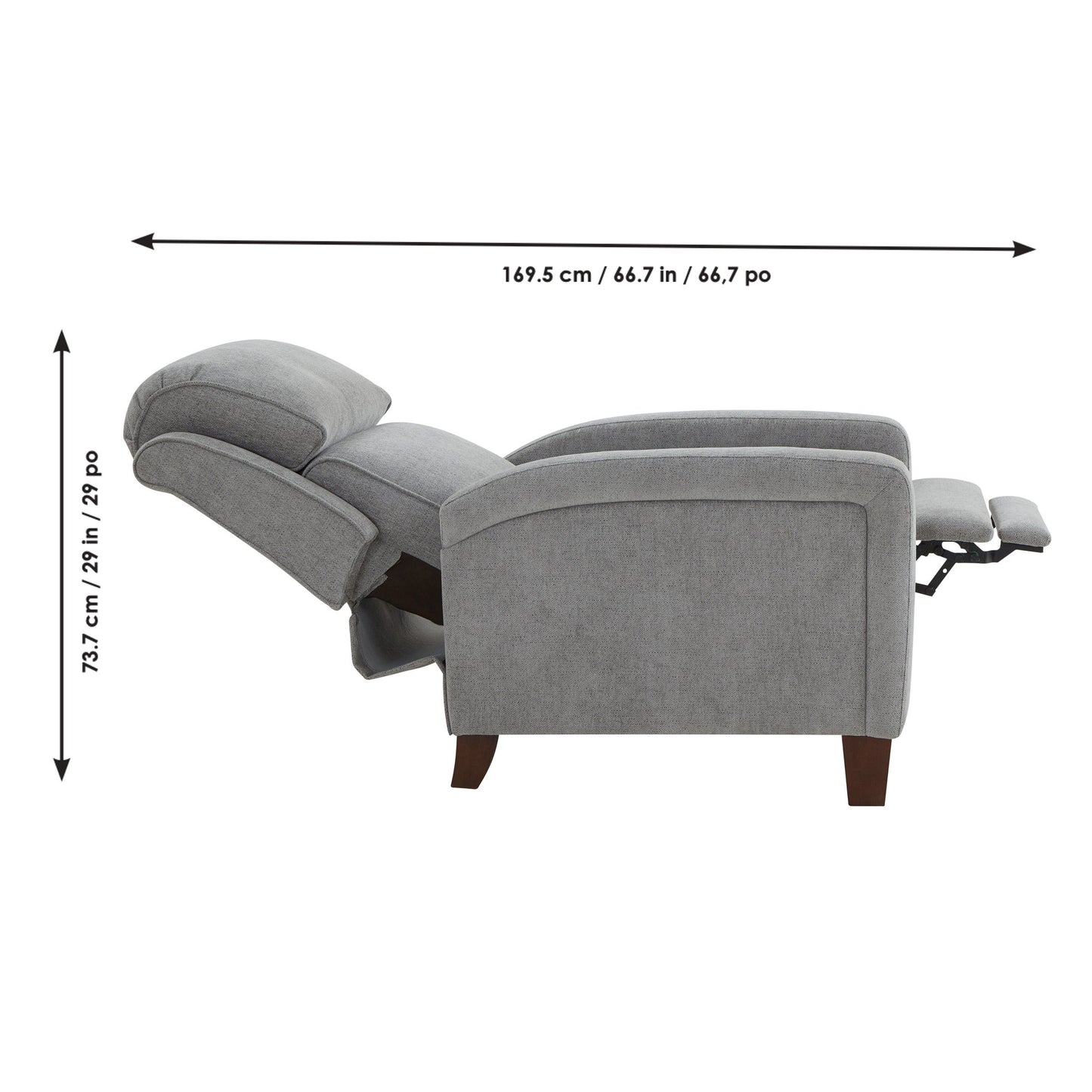 Wessen Fabric Pushback Recliner