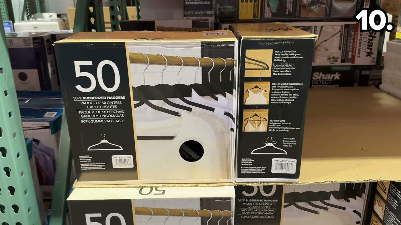 50-Pack Rubberized Hangers