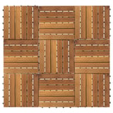 Nordic Wood Modular Wood Tiles 12" x 12", 10-Pack