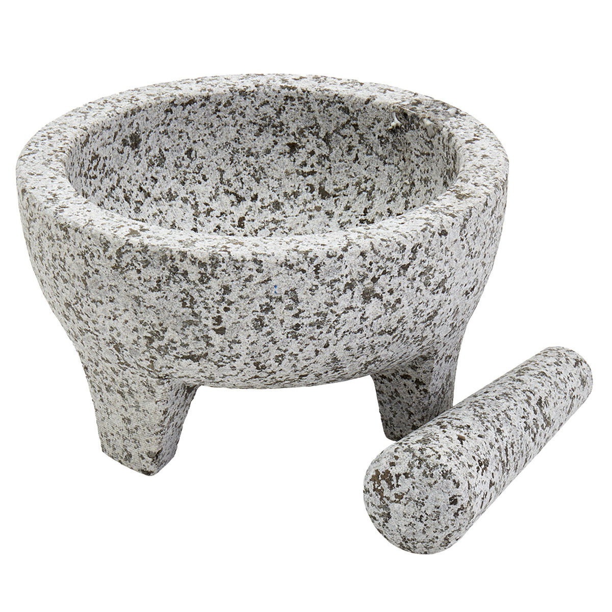 INFUSE 8 in. Granite Molcajete Mortar & Pestle Set