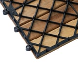 Nordic Wood Modular Wood Tiles 12" x 12", 10-Pack