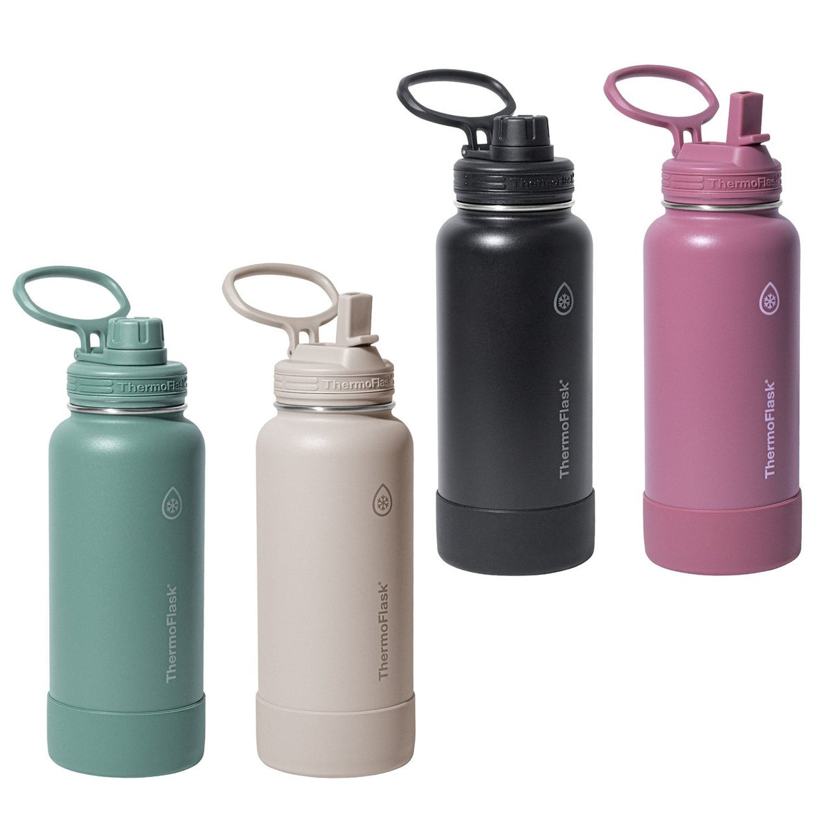 ThermoFlask 32 oz Stainless Steel Water Bottle, 2-Pack