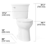 NEW - Kohler Calidus 2-Piece Toilet with Revolution 360