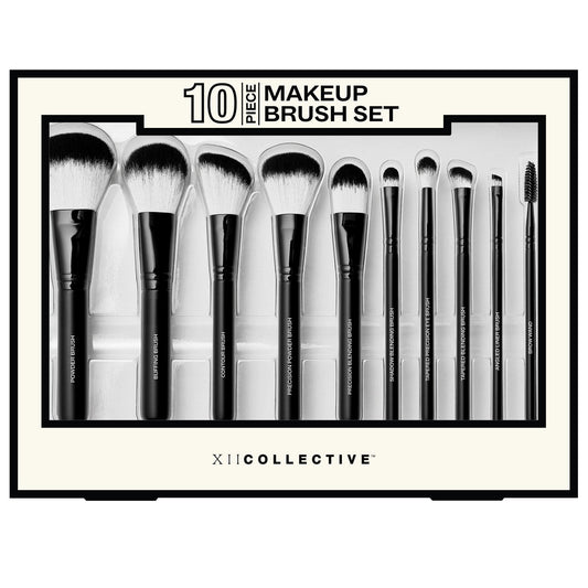 XII Collective 10-Piece Makeup Brush Set