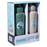 ThermoFlask 32 oz Stainless Steel Water Bottle, 2-Pack