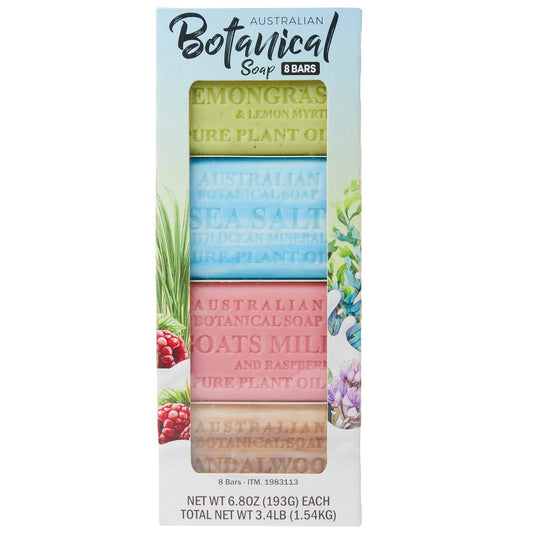 Australian Botanical Goat Milk Bar Soap 8-Pack, 6.8 oz