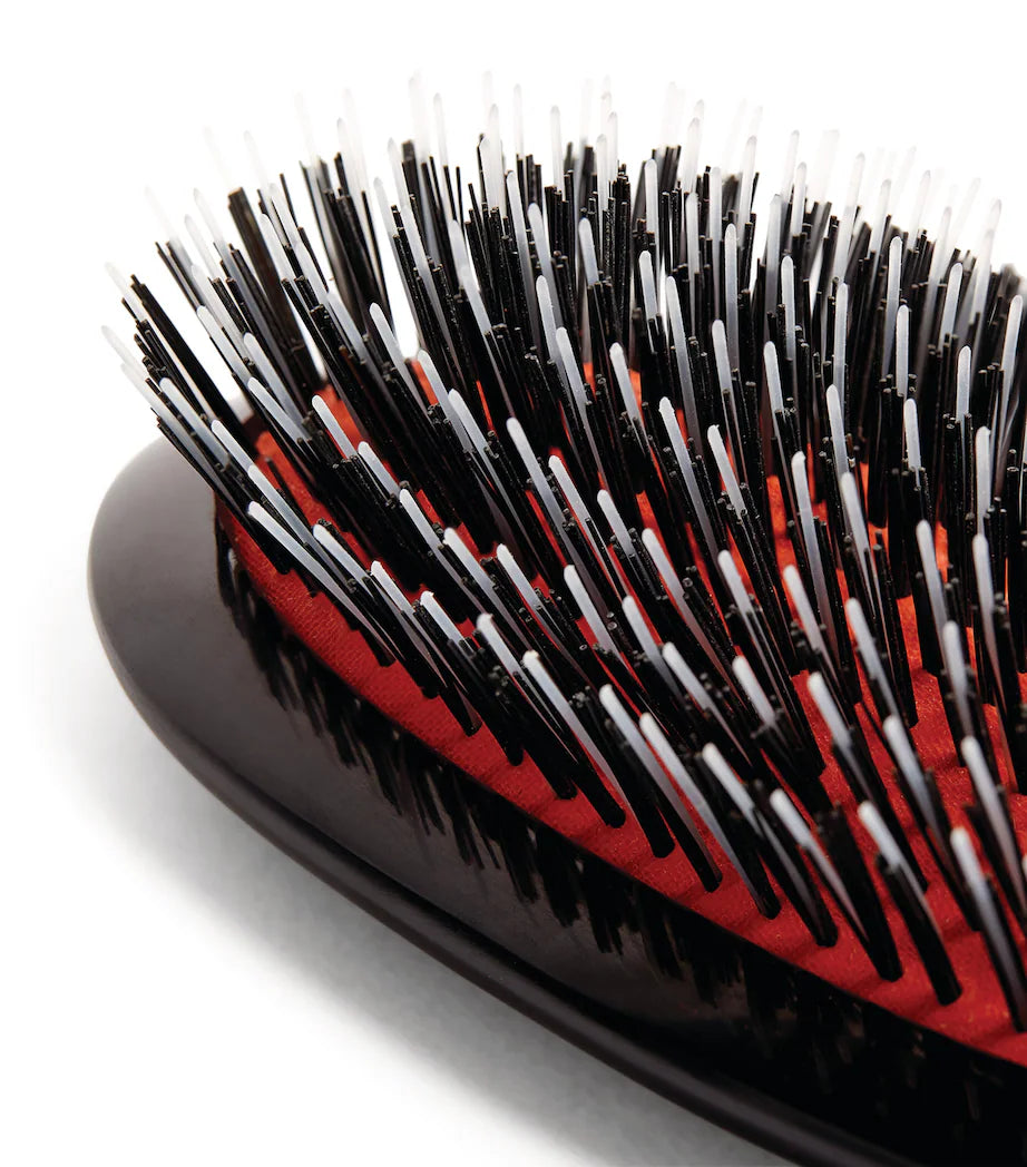 Mason Pearson Junior Bristle & Nylon Hairbrush, BN2, Black