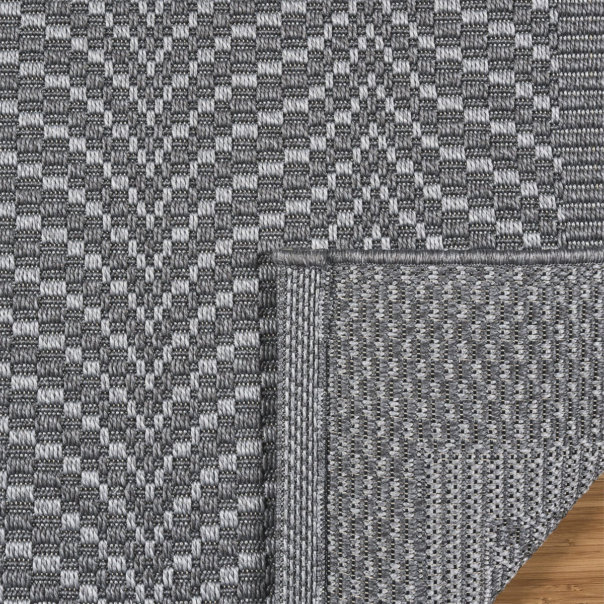 Laguna Indoor/Outdoor Area Rug, Aditi Silver Iron, 5' x 7'