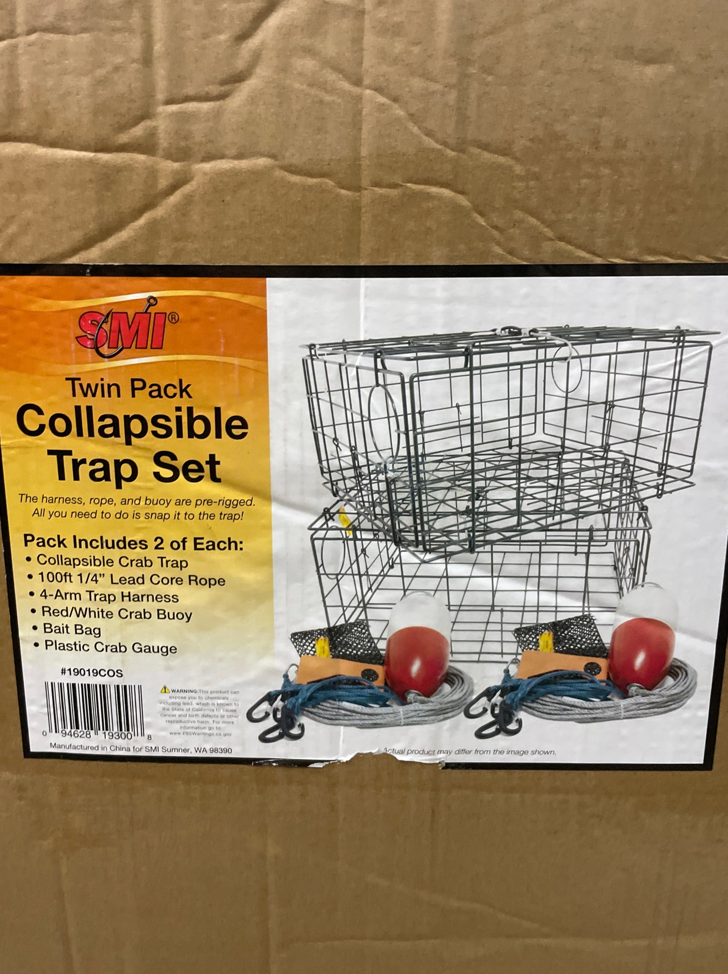 NEW - Costco - SMI Twin Pack Collapsible Crab Trap Set - Retail $134