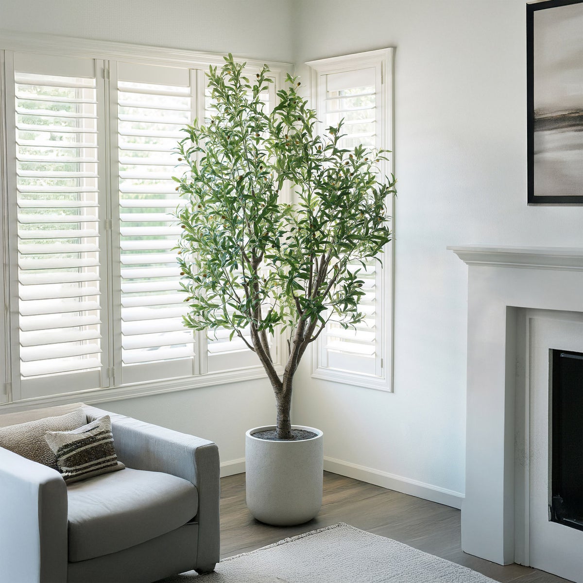 Faux 8' Olive Tree