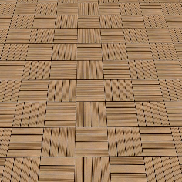 Golden Select Light Brown Composite Deck Tiles, 8 Pack