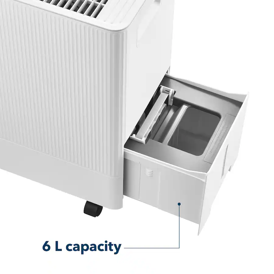 Insignia - 3,000 Sq. Ft. 50-Pint Portable Dehumidifier - White