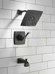 NEW - Delta Kahlo Shower & Tub Kit, Black