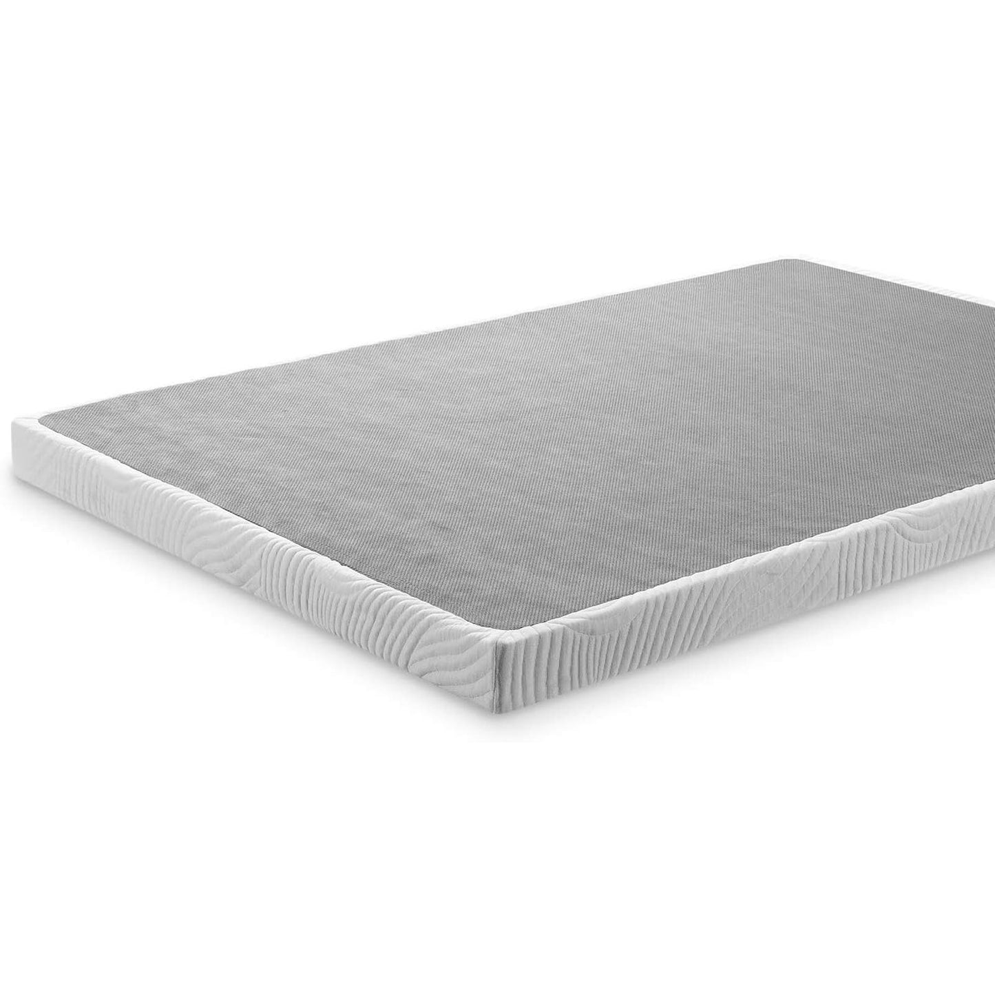 NEW - ZINUS KING Quick Lock Metal Smart Box Spring / 4 Inch Mattress Foundation / Strong Metal Structure / Easy Assembly, King,White - Retail $194