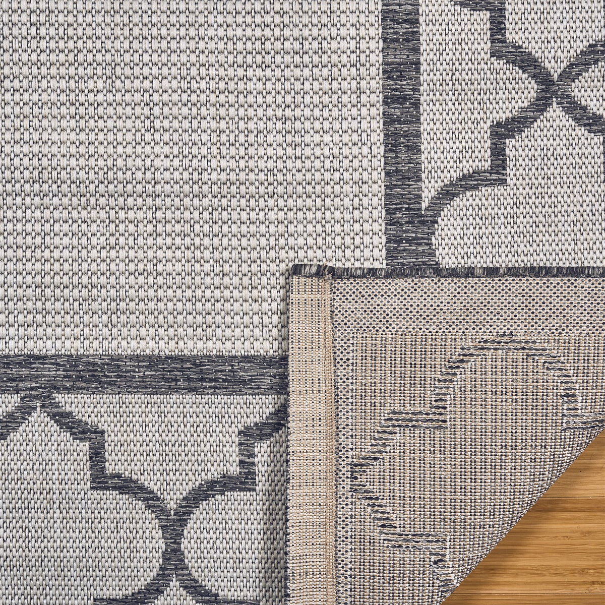 Laguna Indoor/Outdoor Area Rug, Simeon Ivory Gray, 6' x 9'