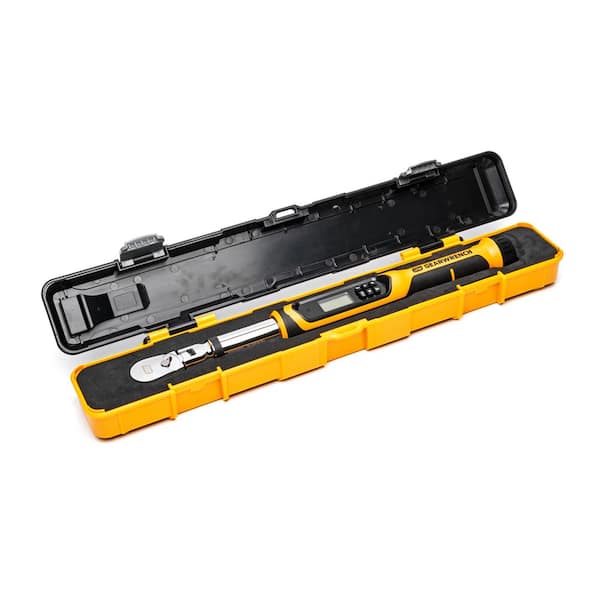 GEARWRENCH 3/8 in. Drive 10-100 ft./lbs. Flex-Head Electronic Torque Wrench with Angle