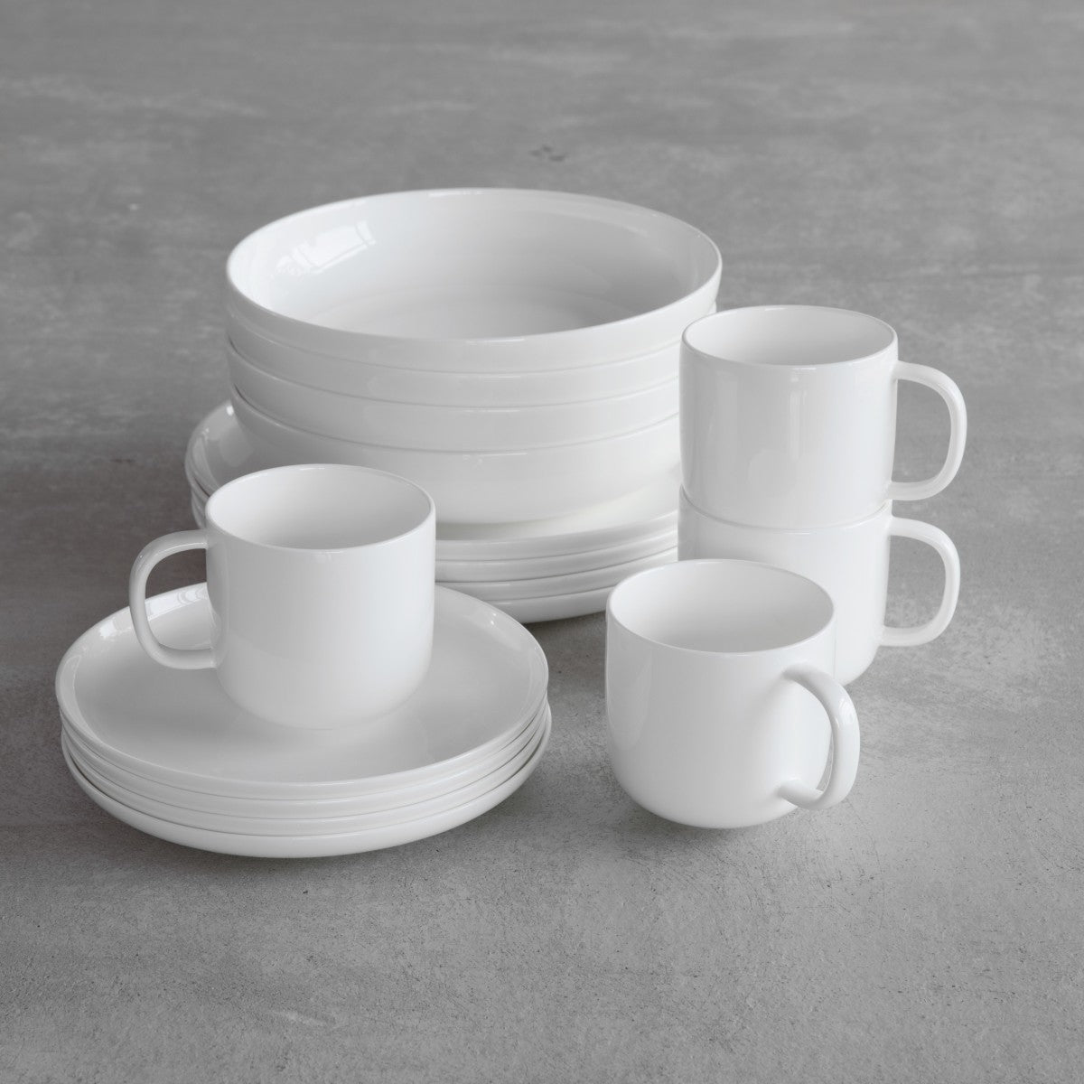 NEW - Fortessa Modern Coupe 16pc Dinnerware Set - Retail $149