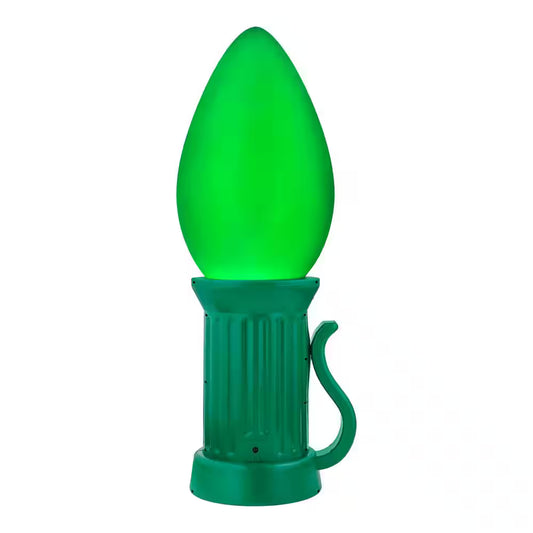 3 ft. Battery Operated LED Jumbo Green Bulb Holiday Yard Decoration