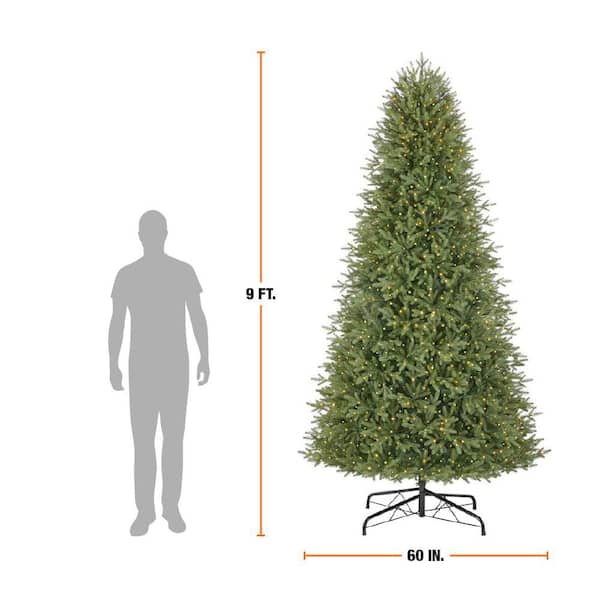 Home Accents Holiday 9 ft. Jackson Noble Fir LED Pre-Lit Artificial Christmas Tree T24