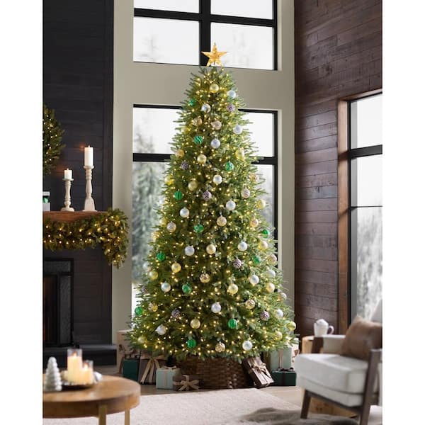 Home Accents Holiday 9 ft. Jackson Noble Fir LED Pre-Lit Artificial Christmas Tree T24