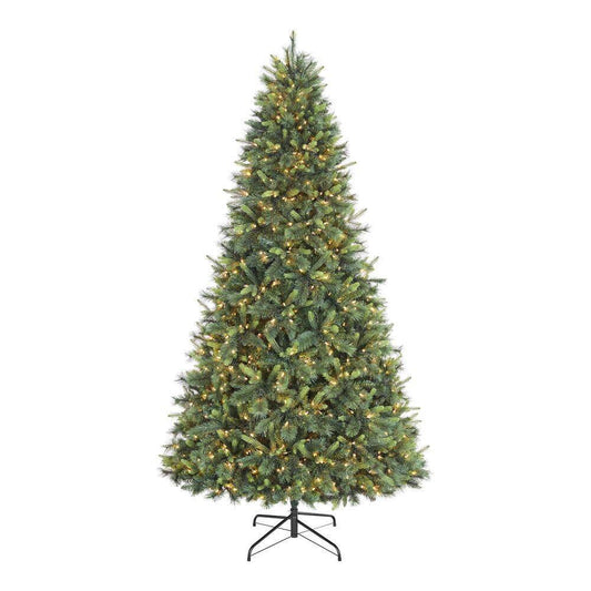 Home Accents Holiday 9 ft. Forest Pine LED Pre-Lit Artificial Christmas Tree T17