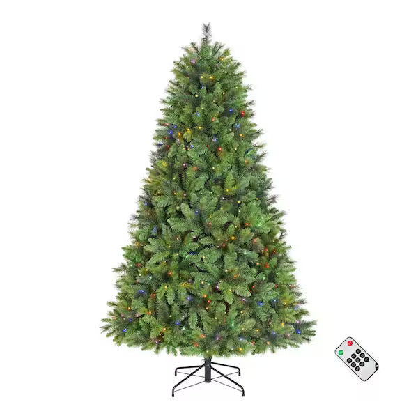 Home Accents Holiday 7.5 ft. Oxford Pine LED Pre-Lit Artificial Christmas Tree T13