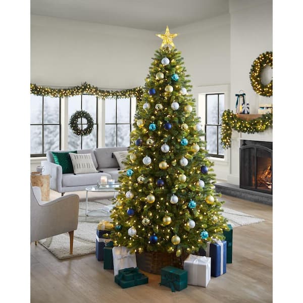 Home Accents Holiday 7.5 ft. Willow Creek Spruce LED Pre-Lit