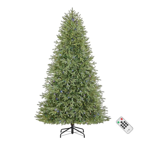 Home Accents Holiday 7.5 ft. Jackson Noble Fir LED Pre-Lit Artificial Christmas Tree T23