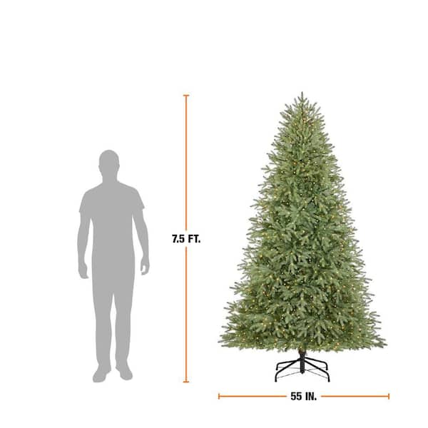 Home Accents Holiday 7.5 ft. Jackson Noble Fir LED Pre-Lit Artificial Christmas Tree T23