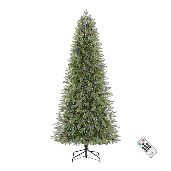 Home Accents Holiday 7.5 ft. Jackson Noble Fir Slim LED Pre-Lit Artificial Christmas Tree T22