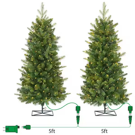 (2 pk) 3 ft. Grand Duchess Twinkling Balsam Fir LED Pre-Lit Artificial Trees G4