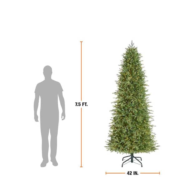 Home Decorators Collection 7.5 ft. Grand Duchess Twinkling Balsam Fir Slim LED Pre-Lit Artificial Christmas Tree T25