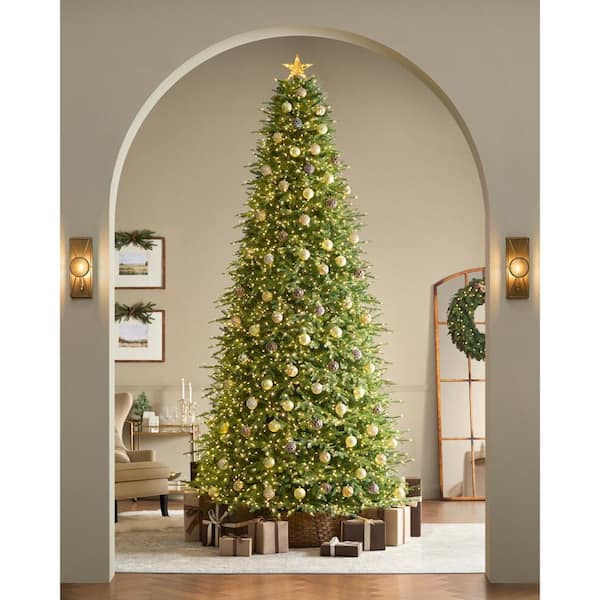Home Decorators Collection 12 ft. Grand Duchess Twinkling Balsam Fir LED Pre-Lit Artificial Christmas Tree T37