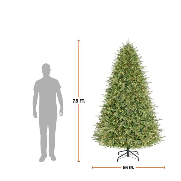 Home Decorators Collection 7.5 ft. Grand Duchess Twinkling Balsam Fir LED Pre-Lit Artificial Christmas Tree T27