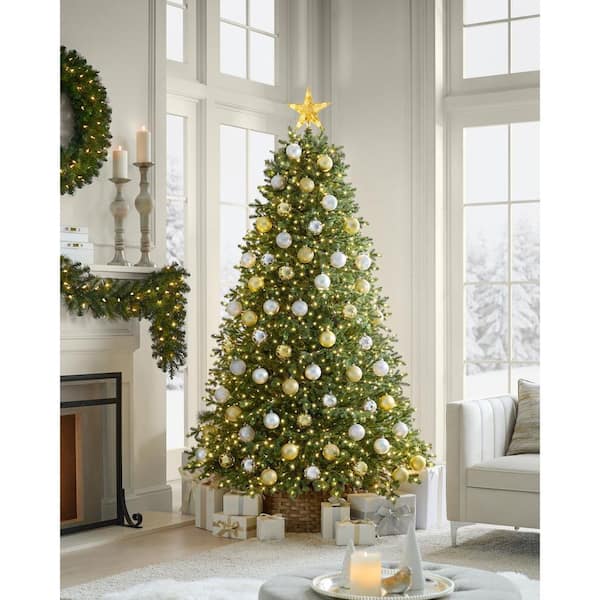 Home Decorators Collection 7.5 ft. Elegant Twinkling Grand Fir LED Pre-Lit Artificial Christmas Tree with Timer T32