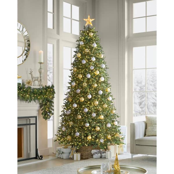 Home Decorators Collection 9 ft. Elegant Twinkling Grand Fir LED Pre-Lit Artificial Christmas Tree with Timer T33