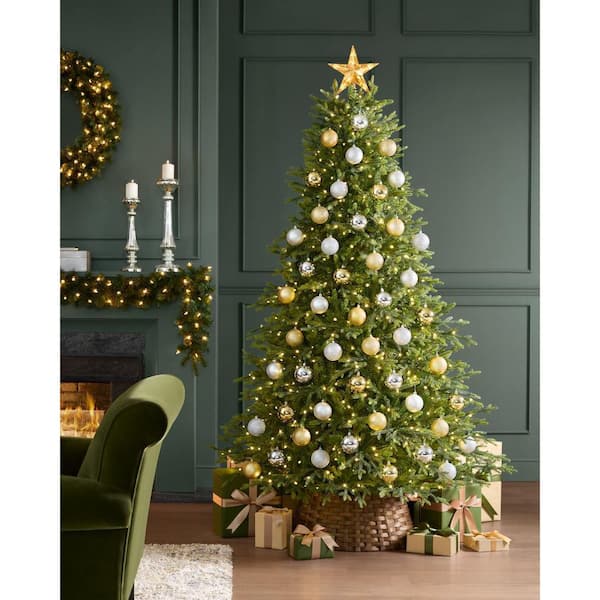 7.5 ft. Breckenridge Twinkling Adaptive Lighting Downswept Fraser Fir LED Pre-Lit Christmas Tree T29