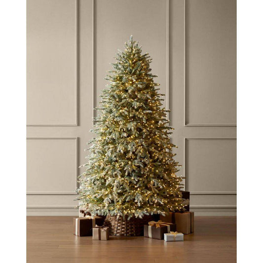 Home Decorators Collection 7.5 ft. Grand Duchess Twinkling Balsam Fir Flocked LED Pre-Lit Artificial Christmas Tree T26 25LE31043