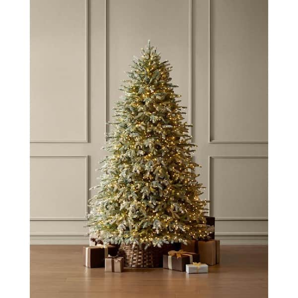 Home Decorators Collection 7.5 ft. Grand Duchess Twinkling Balsam Fir Flocked LED Pre-Lit Artificial Christmas Tree T26 25LE31043