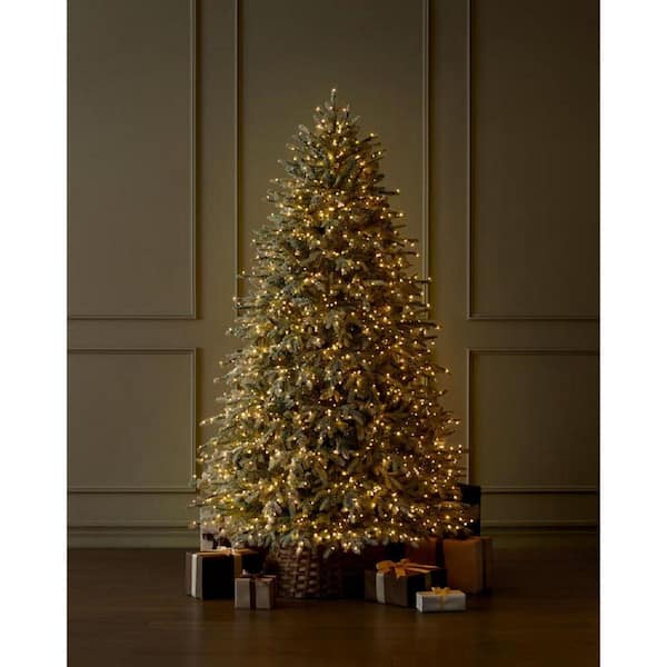 Home Decorators Collection 7.5 ft. Grand Duchess Twinkling Balsam Fir Flocked LED Pre-Lit Artificial Christmas Tree T26 25LE31043