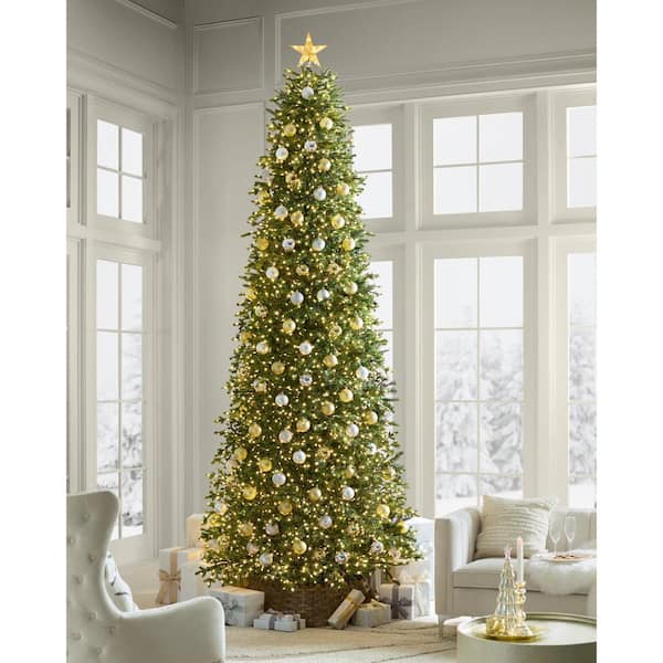Home Decorators Collection 12 ft. Elegant Twinkling Grand Fir LED Pre-Lit Artificial Christmas Tree with Timer
