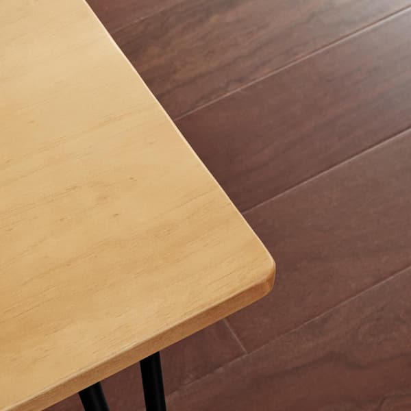 Honey Brown Wood Rectangular Coffee Table with Hairpin Legs (42 in. W x 17.85 in. H)