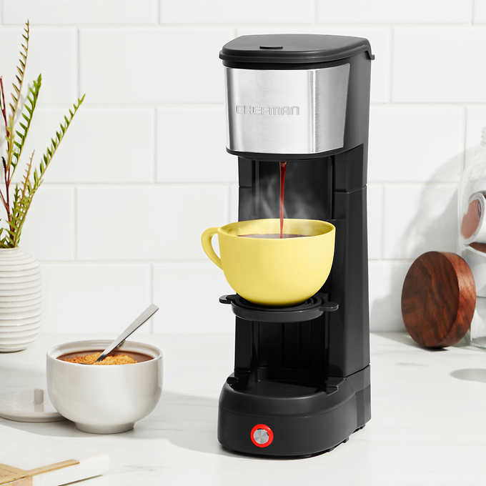 NEW - Chefman InstaCoffee Max K-Cup & Coffee Ground Single-Serve Brewer - Retail $39