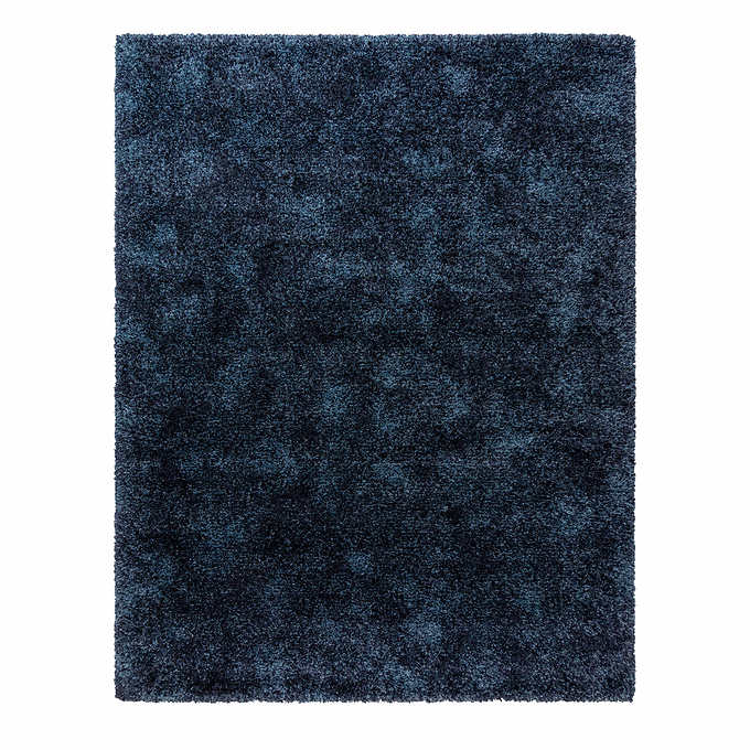 NEW - Costco - Thomasville Marketplace Luxury Shag Rugs Blue 6'6" x 9'6" - Retail $229