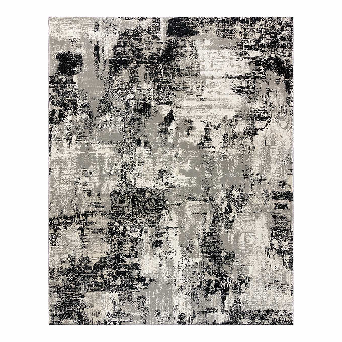 NEW - Costco - Thomasville Timeless Classic Rug Collection, Otello Black 6'6" x 9'6" - Retail $214