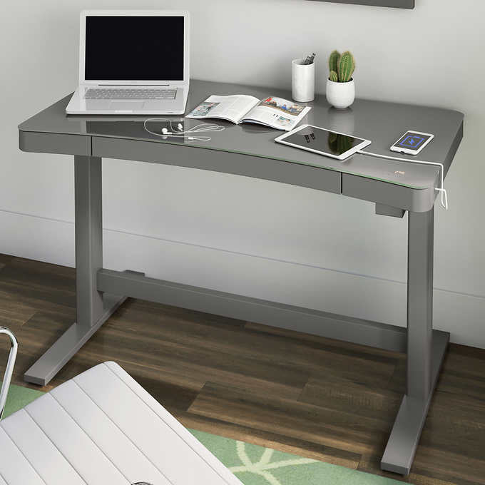 Costco - Tresanti GRAY 47" Adjustable Height Desk - Retail $349