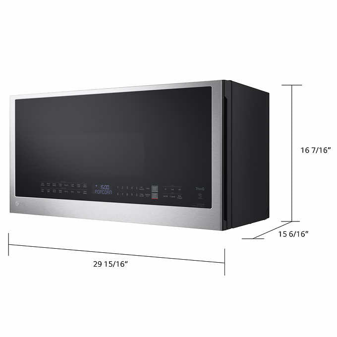 NEW in BOX - LG 1.7 cu. ft. Smart Wi-Fi Enabled Over-the-Range Convection Microwave Oven with Air Fry - Retail $699