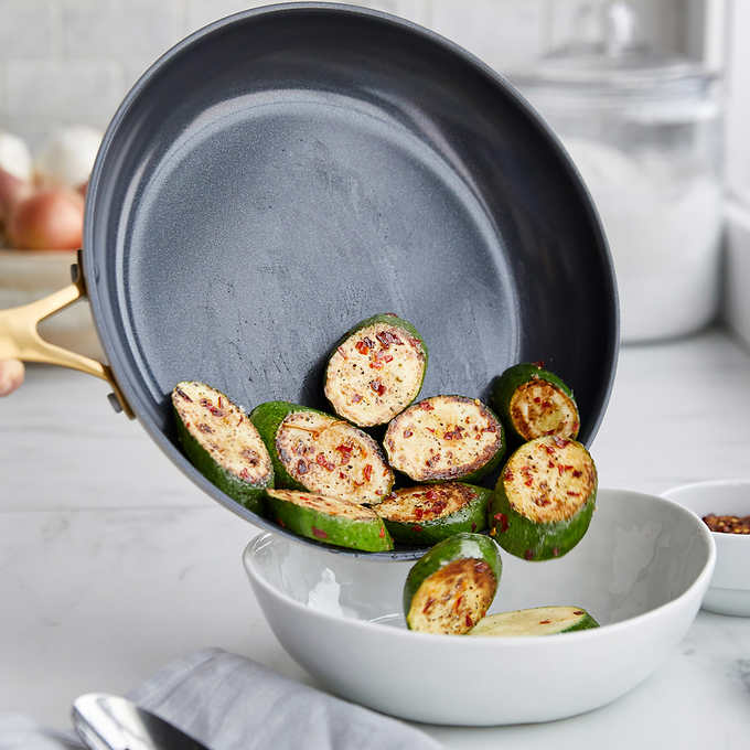 NEW - Costco - GreenPan Jewel 3-piece Ceramic Non-Stick Skillet Set - Retail $64