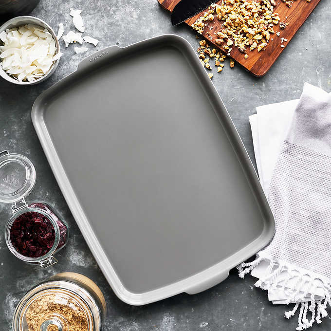 Costco - GreenPan Ceramic Non-Stick Baking Half Sheet Pans, 2-Pack - Retail $89