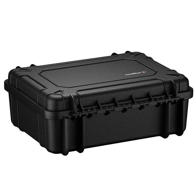 NEW - Costco - Condition 1 Waterproof Storage Hard Case, 20" Large, Black - Retail $97